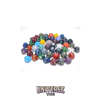 Chessex: Bag of 50 Assorted Loose Speckled Polyhedral d12 Dice