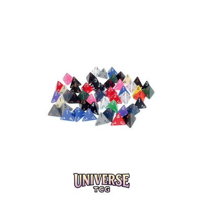 Chessex: Bag of 50 Assorted Loose Opaque Polyhedral d4 Dice