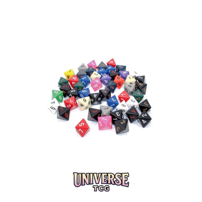 Chessex: Bag of 50 Assorted Loose Opaque Polyhedral d8 Dice
