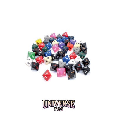 Chessex: Bag of 50 Assorted Loose Opaque Polyhedral d8 Dice