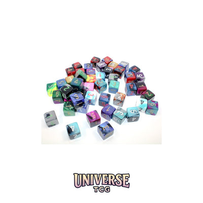 Chessex: Bag of 50 Assorted Loose Gemini Polyhedral d6 Dice