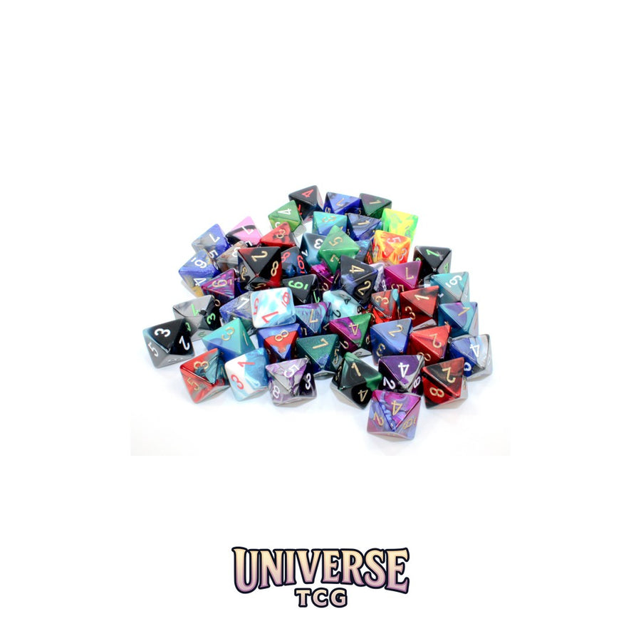 Chessex: Bag of 50 Assorted Loose Gemini Polyhedral d8 Dice
