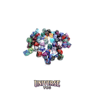Chessex: Bag of 50 Assorted Loose Gemini Polyhedral Tens d10 Dice