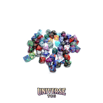 Chessex: Bag of 50 Assorted Loose Gemini Polyhedral Tens d10 Dice