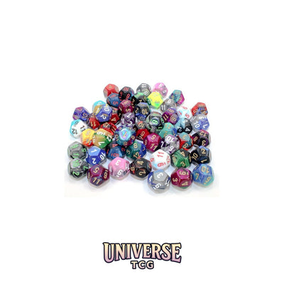 Chessex: Bag of 50 Assorted Loose Gemini Polyhedral d12 Dice