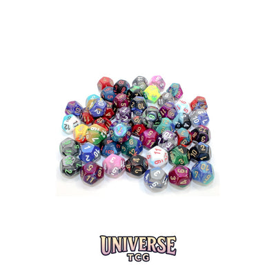 Chessex: Bag of 50 Assorted Loose Gemini Polyhedral d12 Dice