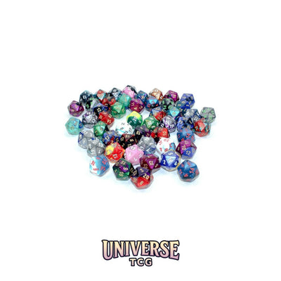 Chessex: Bag of 50 Assorted Loose Gemini Polyhedral d20 Dice