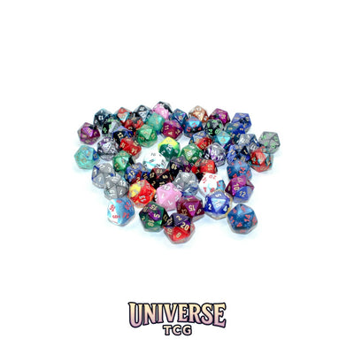 Chessex: Bag of 50 Assorted Loose Gemini Polyhedral d20 Dice