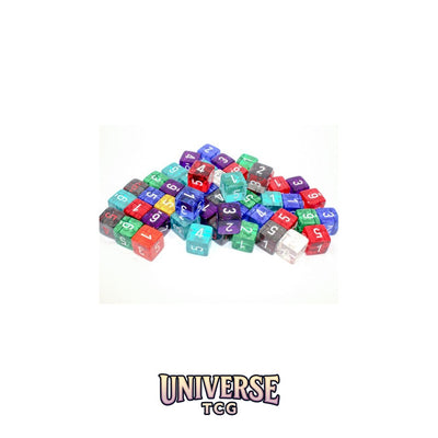 Chessex: Bag of 50 Assorted Loose Translucent Polyhedral d6 Dice