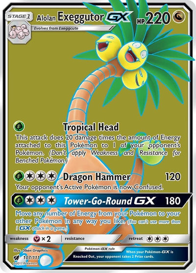 Alolan Exeggutor GX - Crimson Invasion (Ultra Rare) [CIN-107]