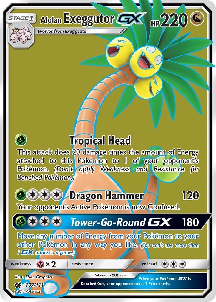 Alolan Exeggutor GX - Crimson Invasion (Ultra Rare) [CIN-107]