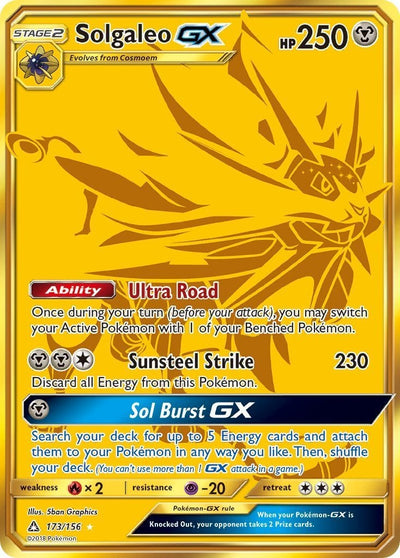 Solgaleo GX - Ultra Prism (Secret Rare) [UPR-173]