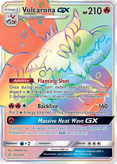 Volcarona GX - Cosmic Eclipse (Secret Rare) [CEC-252]