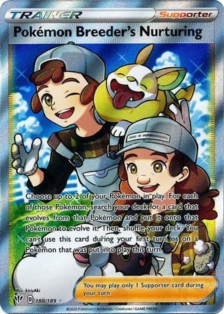 Pokemon Breeder's Nurturing - Darkness Ablaze (Ultra Rare) [DAA-188]