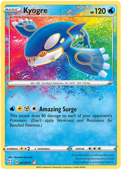Kyogre - Shining Fates (Amazing Rare) [SHF-21]