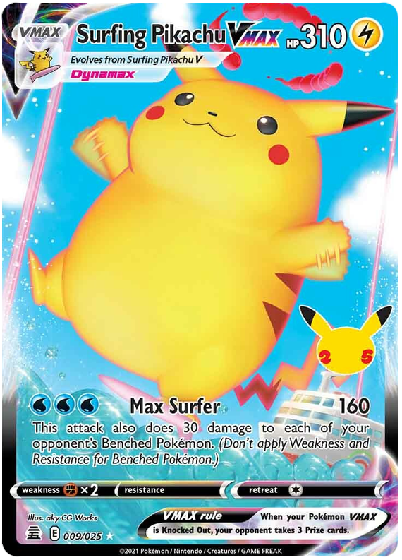 Surfing Pikachu VMAX - Celebrations (Ultra Rare) [CEL-009]