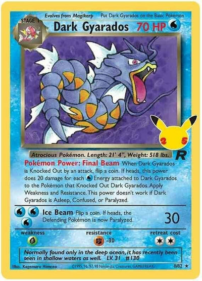 Dark Gyarados - Celebrations (Holo Rare) [CEL-TR 8]