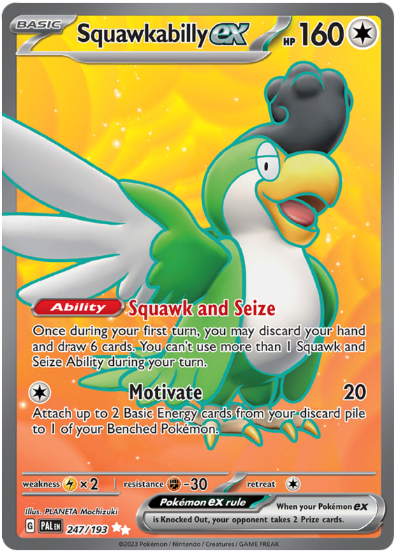 Squawkabilly ex - Paldea Evolved (Ultra Rare) [PAL-247]