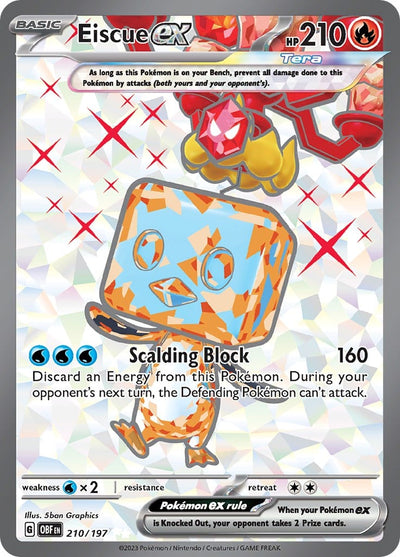 Eiscue ex - Obsidian Flames (Ultra Rare) [OBF-210]
