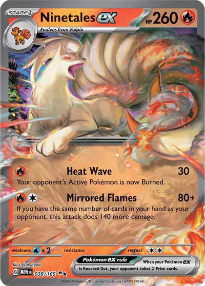 Ninetales ex - 151 (Double Rare) [MEW-038]