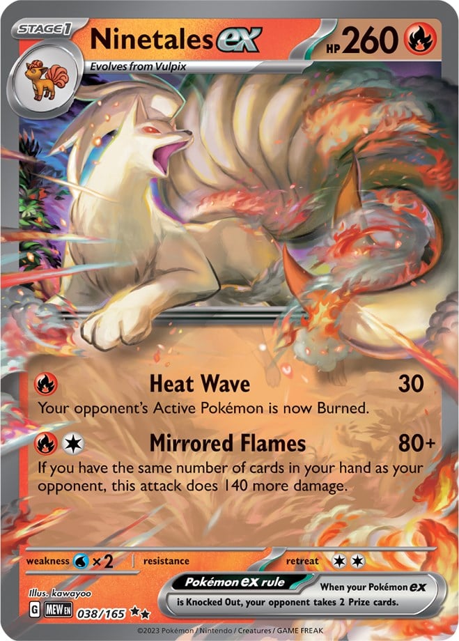 Ninetales ex - 151 (Double Rare) [MEW-038]