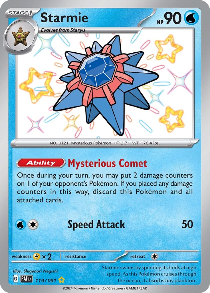 Starmie - Paldean Fates (Shiny Rare) [PAF-119]