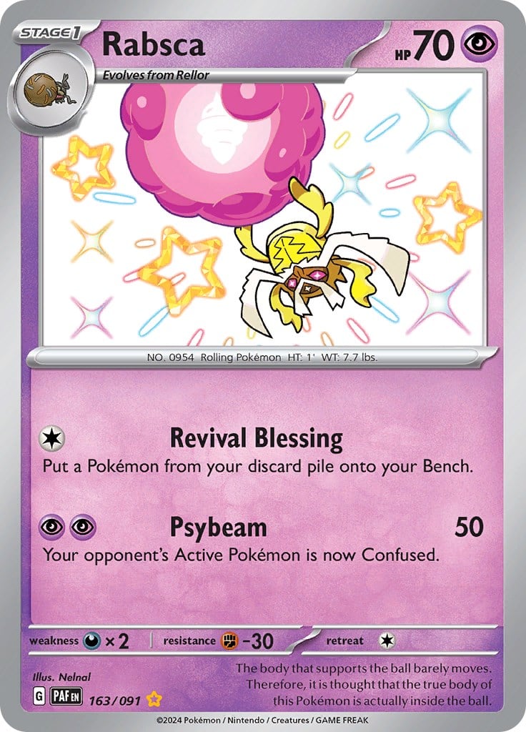 Rabsca - Paldean Fates (Shiny Rare) [PAF-163]