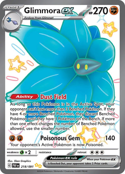 Glimmora ex - Paldean Fates (Shiny Ultra Rare) [PAF-218]