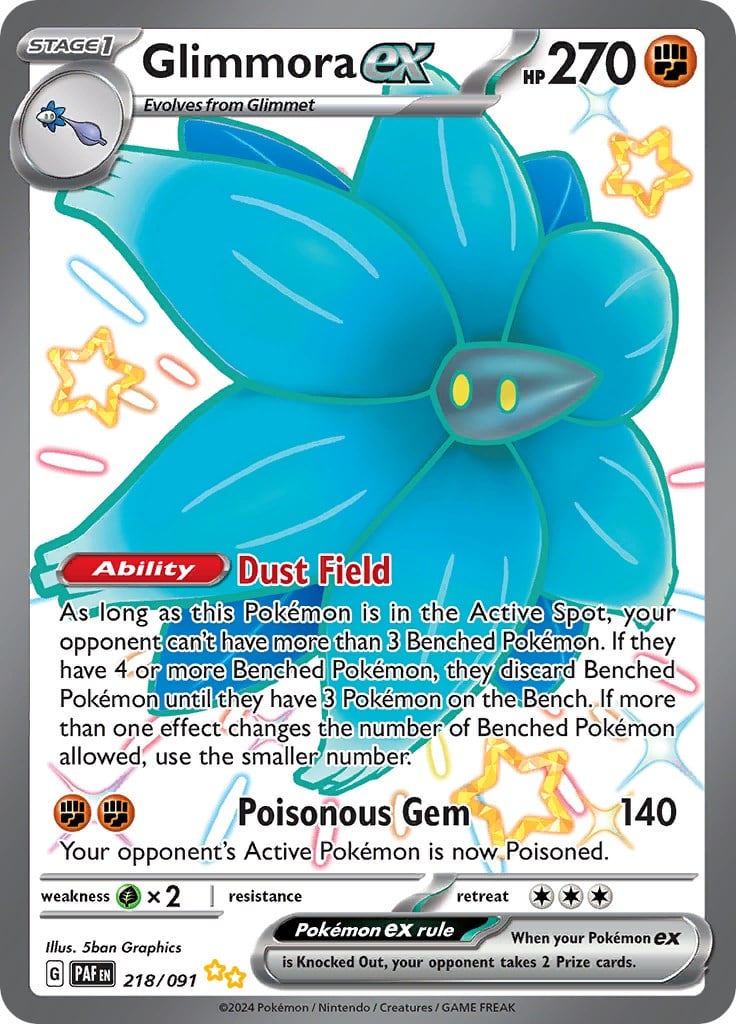 Glimmora ex - Paldean Fates (Shiny Ultra Rare) [PAF-218]