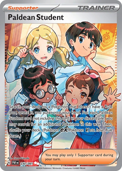 Paldean Student - Paldean Fates (Ultra Rare) [PAF-230]