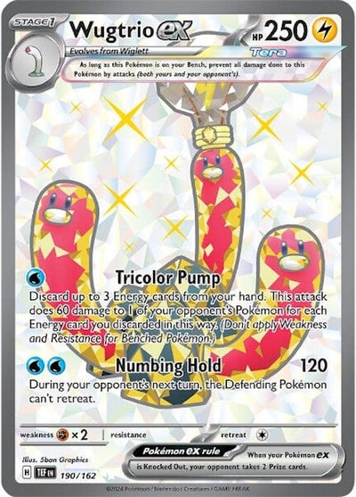 Wugtrio ex - Temporal Forces (Ultra Rare) [TEF-190]