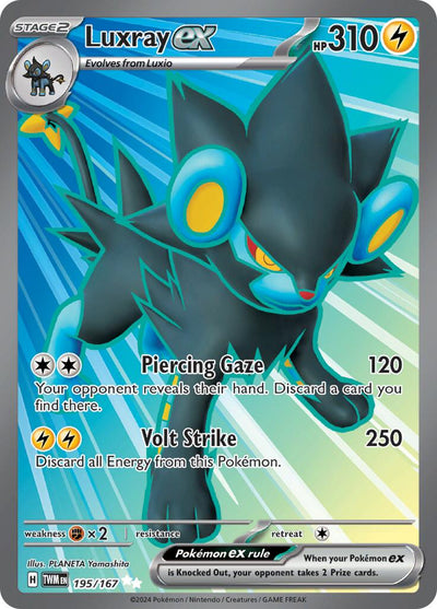 Luxray ex - Twilight Masquerade (Ultra Rare) [TWM-195]