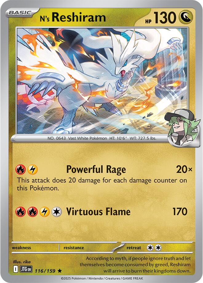N's Reshiram - Journey Together (Rare) [JTG-116]