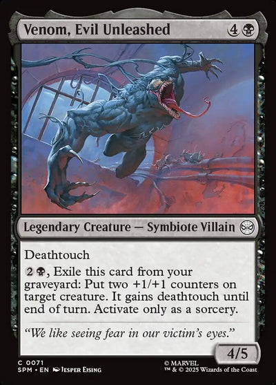 Venom, Evil Unleashed - Marvel's Spider-Man (Common) [SPM-71]