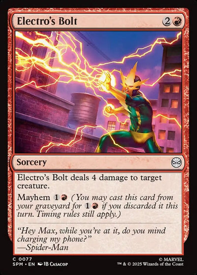 Electro's Bolt - Marvel's Spider-Man (Common) [SPM-77]