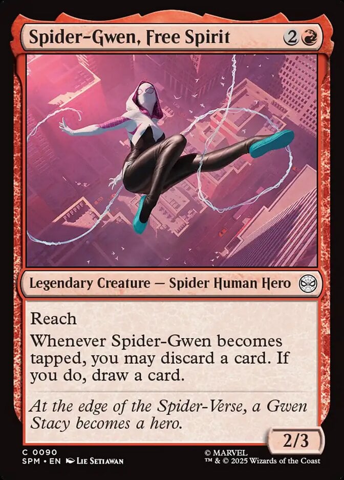 Spider-Gwen, Free Spirit - Marvel's Spider-Man (Common) [SPM-90]