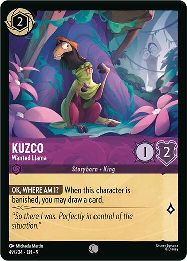 Kuzco - Wanted Llama (V.1) - Fabled (Common) [9FAB-49]