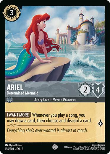 Ariel - Determined Mermaid - Fabled (Common) [9FAB-196]