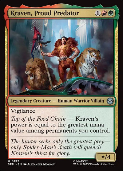 Kraven, Proud Predator - Marvel's Spider-Man (Uncommon) [SPM-132]