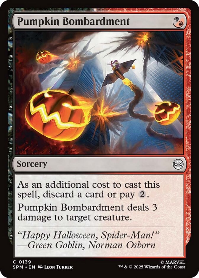 Pumpkin Bombardment - Marvel's Spider-Man (Common) [SPM-139]