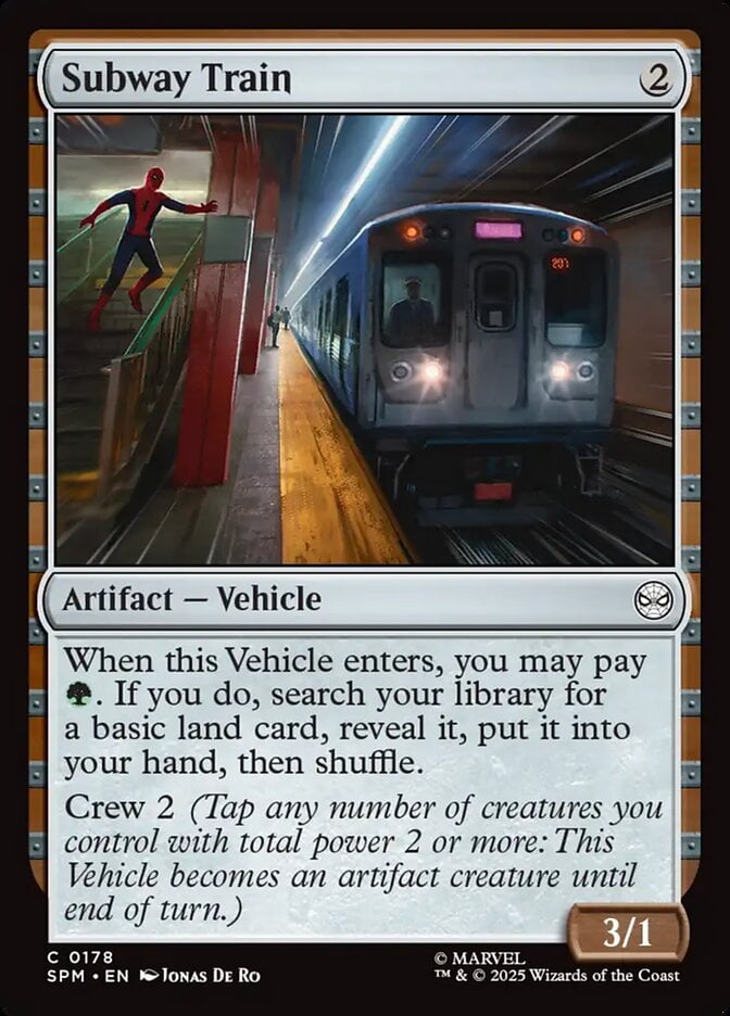 Subway Train - Marvel's Spider-Man (Common) [SPM-178]