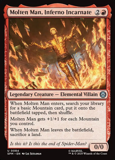 Molten Man, Inferno Incarnate - Marvel's Spider-Man (Uncommon) [SPM-84]
