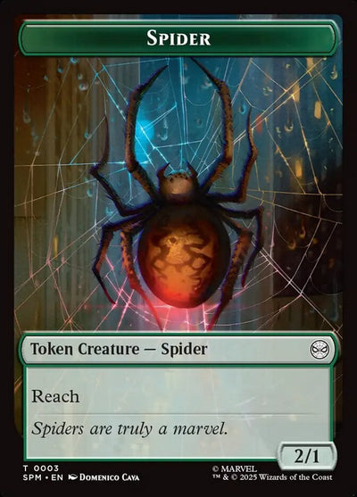 Spider Token (G 2/1) // Treasure Token - Marvel's Spider-Man: Tokens (Token) [TSPM-T 3/7]