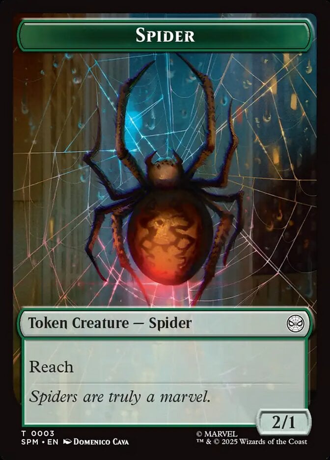 Spider Token (G 2/1) // Treasure Token - Marvel's Spider-Man: Tokens (Token) [TSPM-T 3/7]