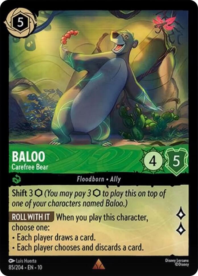 Baloo - Carefree Bear (V.1) - Whispers in the Well (Rare) [10WHI-085]