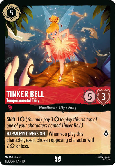 Tinker Bell - Temperamental Fairy - Whispers in the Well (Uncommon) [10WHI-115]
