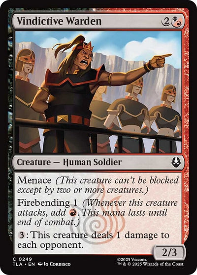 Vindictive Warden - Avatar: The Last Airbender (Common) [TLA-249]