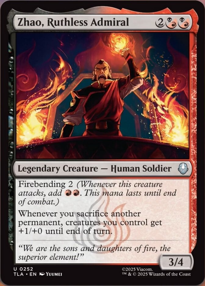 Zhao, Ruthless Admiral - Avatar: The Last Airbender (Uncommon) [TLA-252]