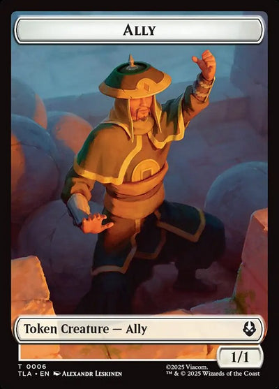 Ally Token (W 1/1) // Clue Token (V.3) - Avatar: The Last Airbender: Tokens (Token) [TTLA-T 6/17]