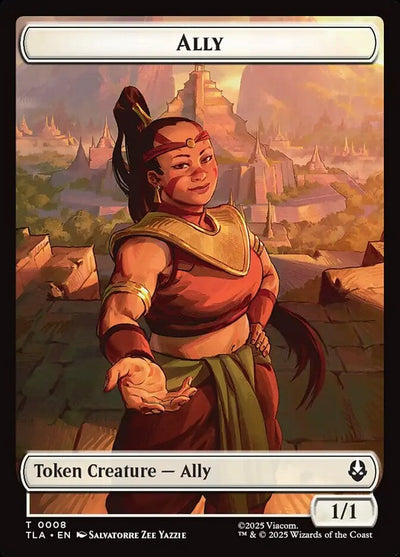 Ally Token (W 1/1) // Clue Token (V.5) - Avatar: The Last Airbender: Tokens (Token) [TTLA-T 8/16]